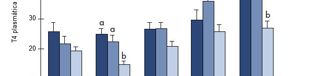 Influencia de la temperatura y el consumo de pienso sobre las concentraciones plasm&aacute;ticas de T3 