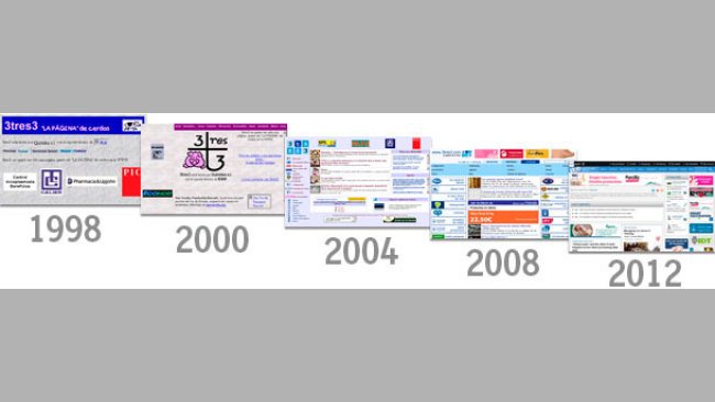 Evolución del diseño de 3tres3