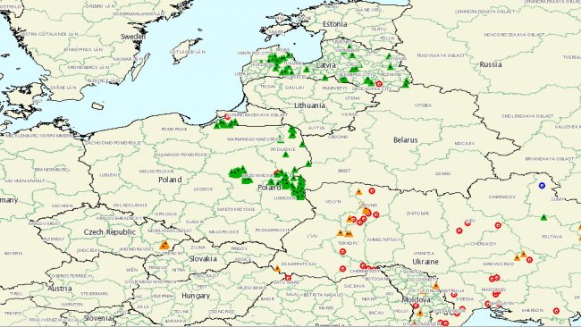 Brotes de peste porcina africana en Europa en 2018. Fuente: OIE, actualizado el 26/01/2018
