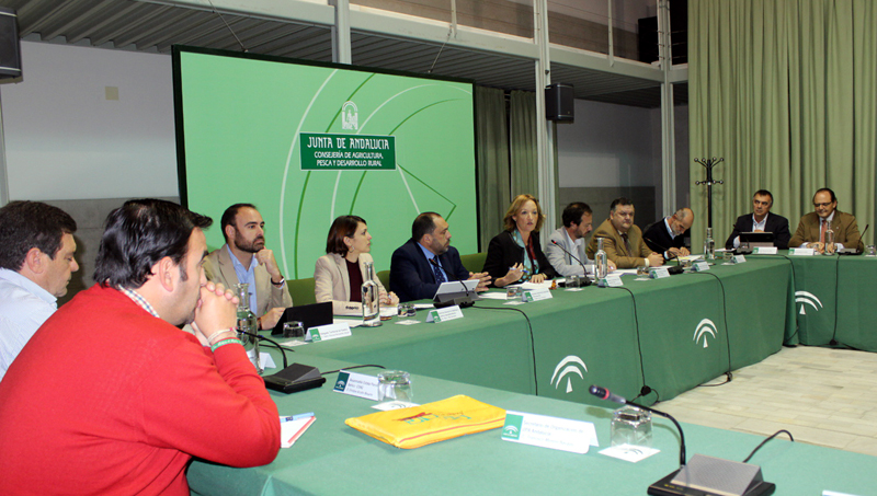 Ortiz, durante la reuni&oacute;n de la Mesa del Ib&eacute;rico.
