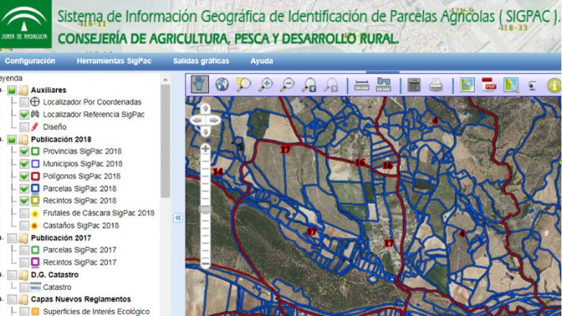 El Sistema de Informaci&oacute;n Geogr&aacute;fica de Parcelas Agr&iacute;colas es un registro p&uacute;blico de car&aacute;cter administrativo que contiene informaci&oacute;n de las parcelas susceptibles de beneficiarse de las ayudas comunitarias.
