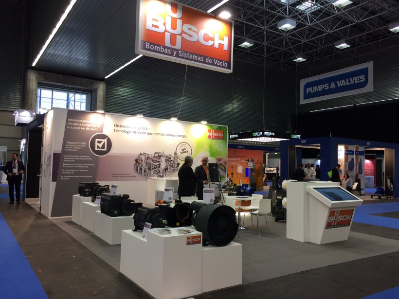 Stand de Busch Ib&eacute;rica en Pump&amp;Valves 2017
