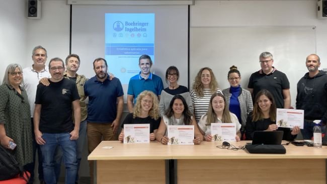 Profesionales asistentes a la última edición del curso monográfico de Bioestadística de Animales de Producción (Biostad).