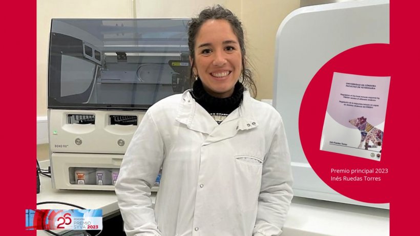 Inés Ruedas Torres, galardonada con el premio principal a la mejor tesis en Sanidad Animal.