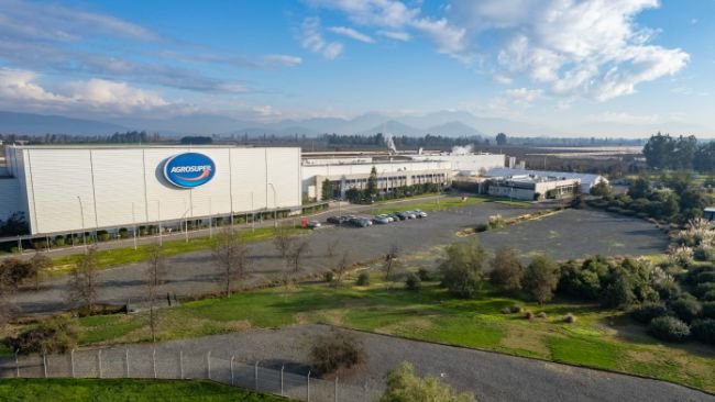 Planta de Rosario de Agrosuper a vista de dron.