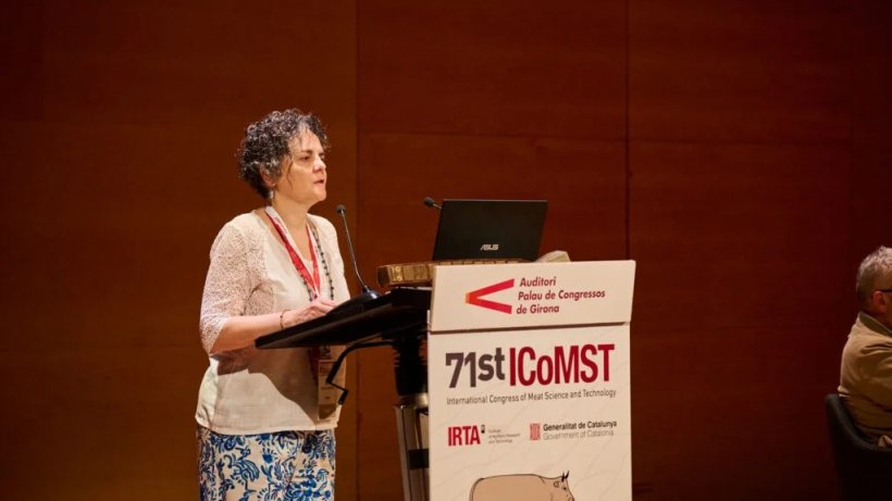 La presidenta del congreso, Maria Font, que es investigadora del programa de Calidad y tecnología alimentarias del IRTA.