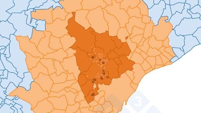 Mapa de nuevos focos de PPA en España