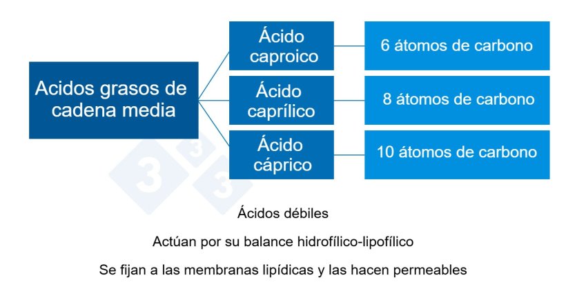 Gráfico 2: Ácidos orgánicos de cadena media.