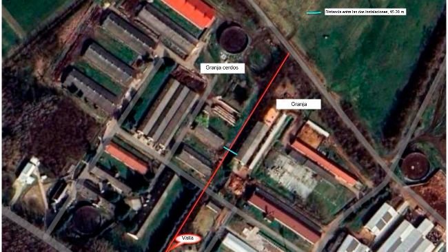 Pig farm where 9,888 pigs have been preventively culled.