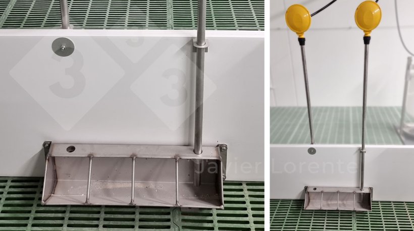 Photo 4. Large drinking trough with water level valve.
