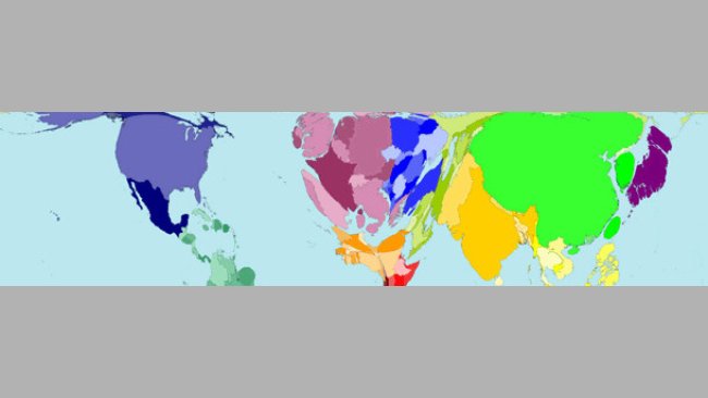 Mapa de consumo de carne mundial