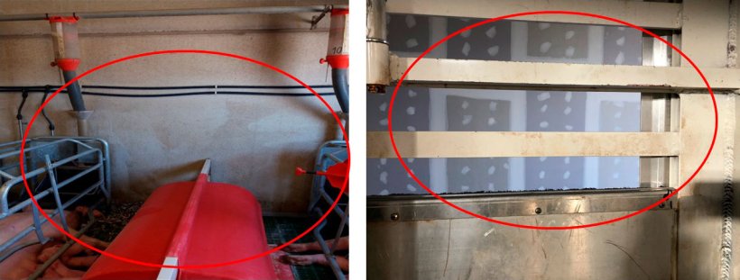 Foto 1: Mismo error en las naves que en el transporte, la m&aacute;quina a presi&oacute;n tiene que hacer todo el trabajo.
