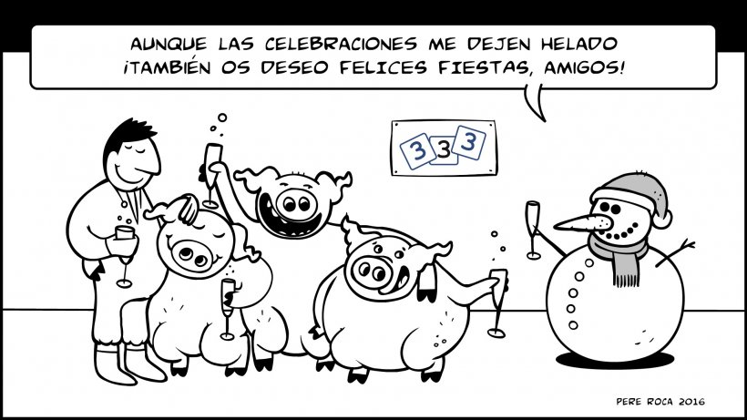 &iexcl;El equipo de 333 os desea felices Fiestas!
