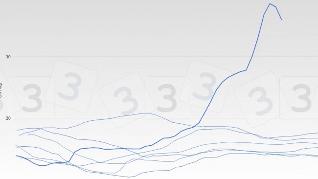 Entwicklung des Schweinepreises in China (Lebendgewicht)