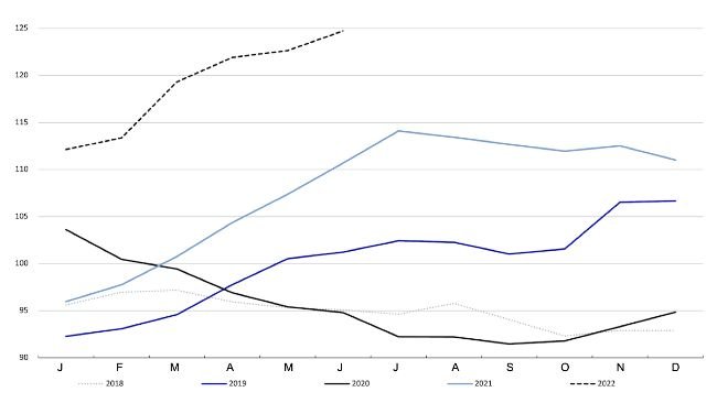 FAO-Fleischpreisindex. Quelle: FAO