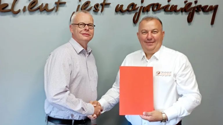 Links: Dr. Thomas Müller, PIC -rechts: Sylwester Woźniecki, HAGRIC.