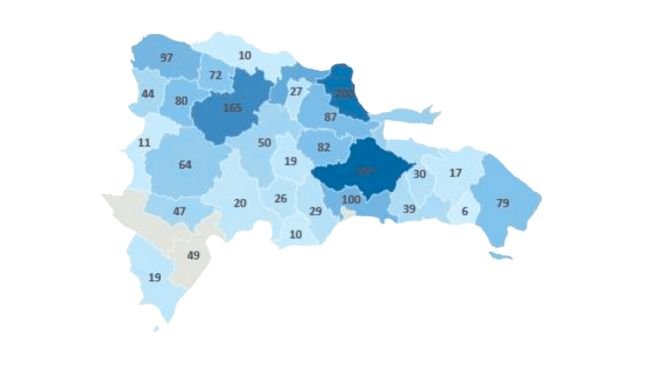Gráfico 1. Mapa de los brotes de PPA por provincia, julio 2021 a septiembre de 2024.