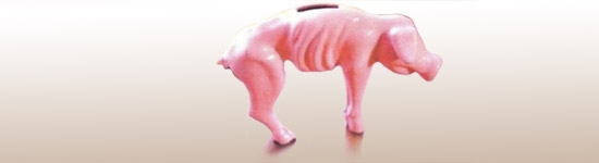 Cerdito hucha flaco
