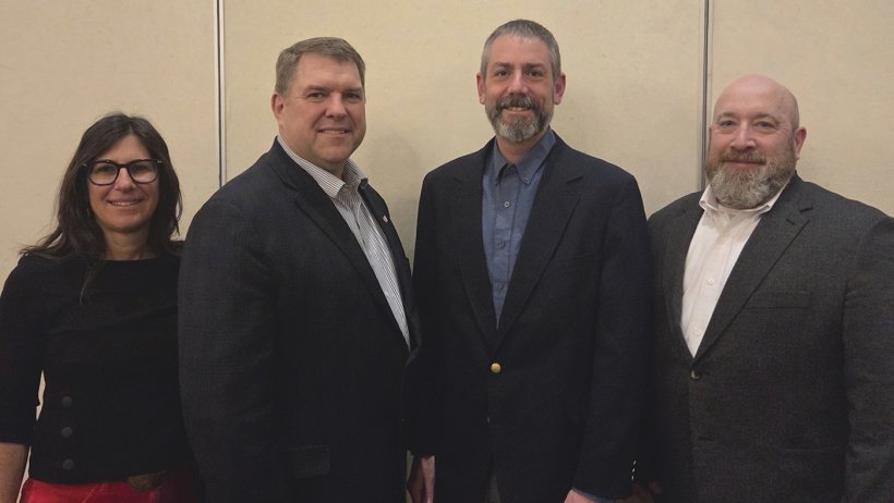 Left to right: Rebecca Robbins, Chris Rademacher, Clayton Johnson, Locke Karriker