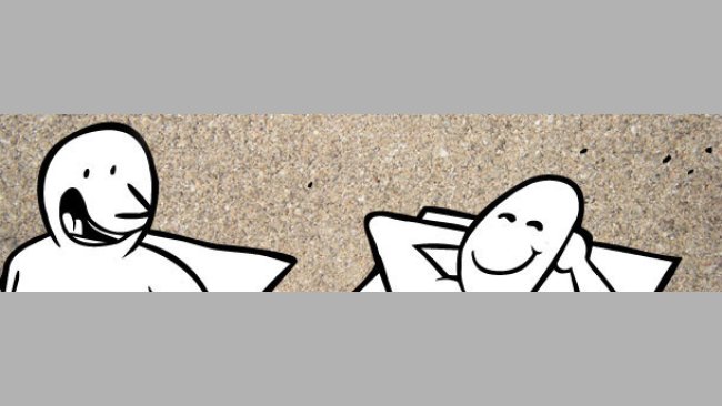 On the beach