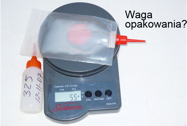 Fot. 2. Waga problematycznej dawki