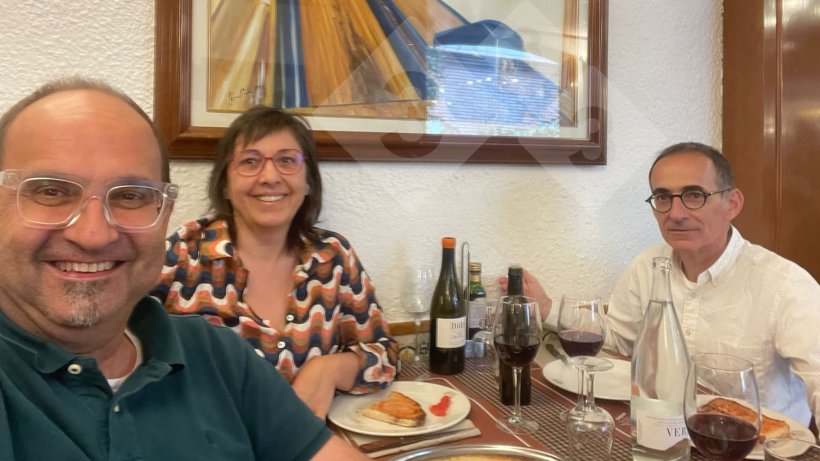Left to right: Miquel Collell, Rosa Pujol, and Enric Marco.