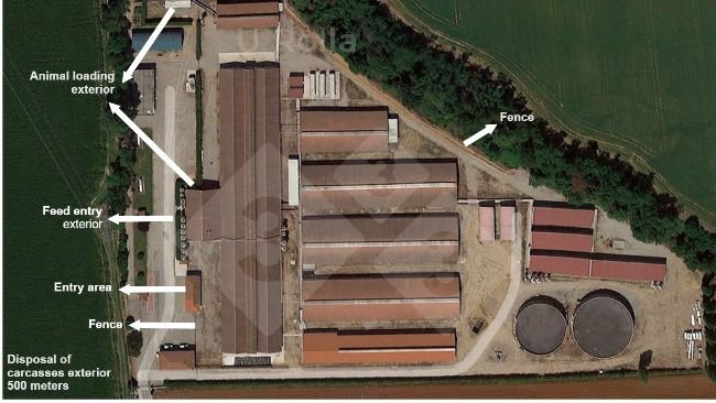 Fyc 1. Widok z lotu ptaka na fermę loch