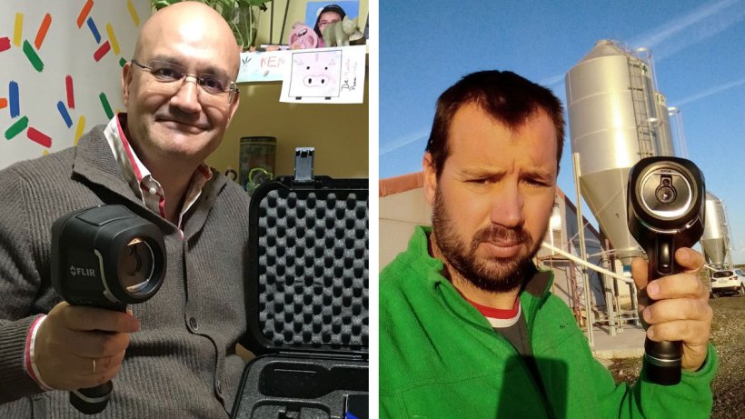 Rafael T. Pall&aacute;s, de Las Rozas, Madrid (esquerda) e Germ&aacute;n Moya, de La Muela, Zaragoza (direita).
