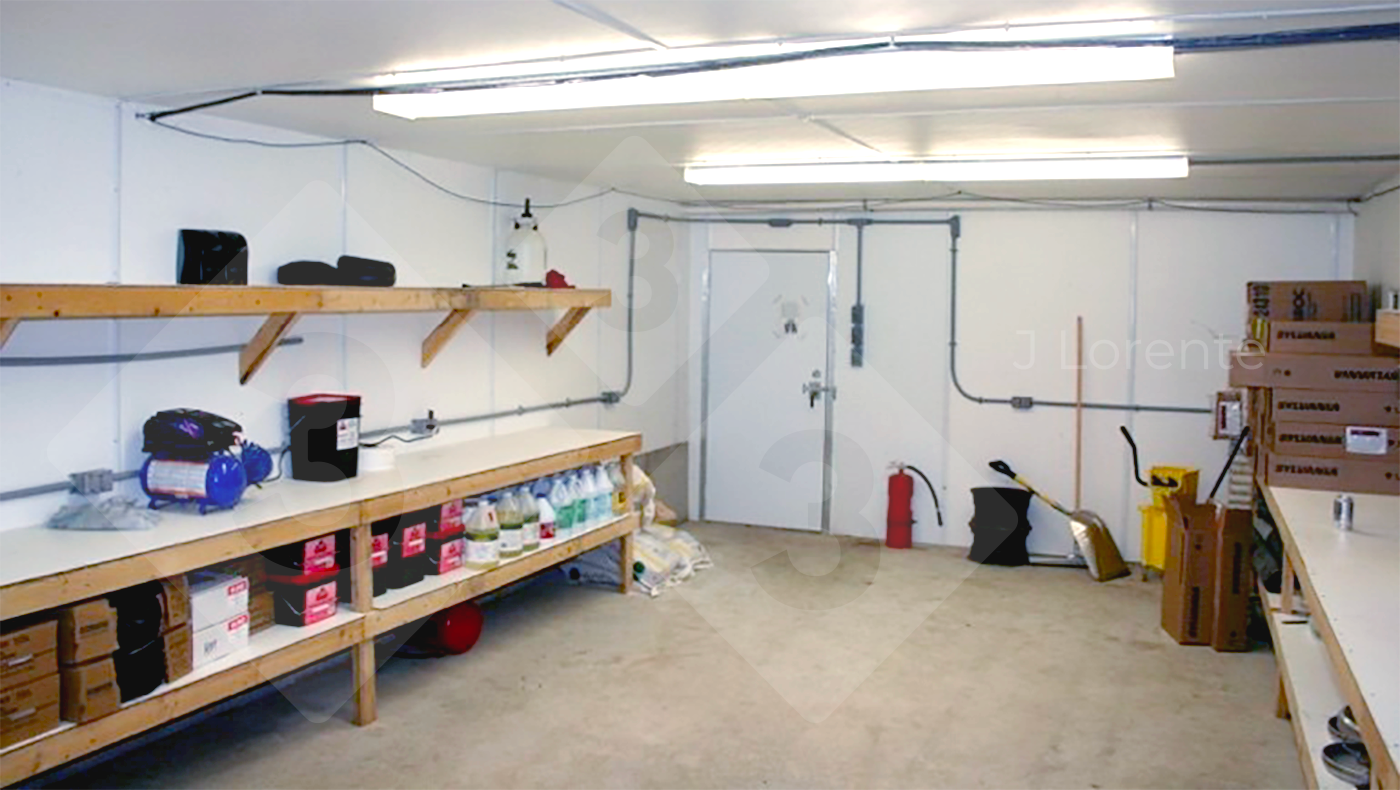 Organized vaccine storage area on the farm