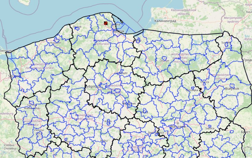 First outbreak of ASF in pigs in Poland in&nbsp;2025. Source: General Veterinary Inspectorate.
