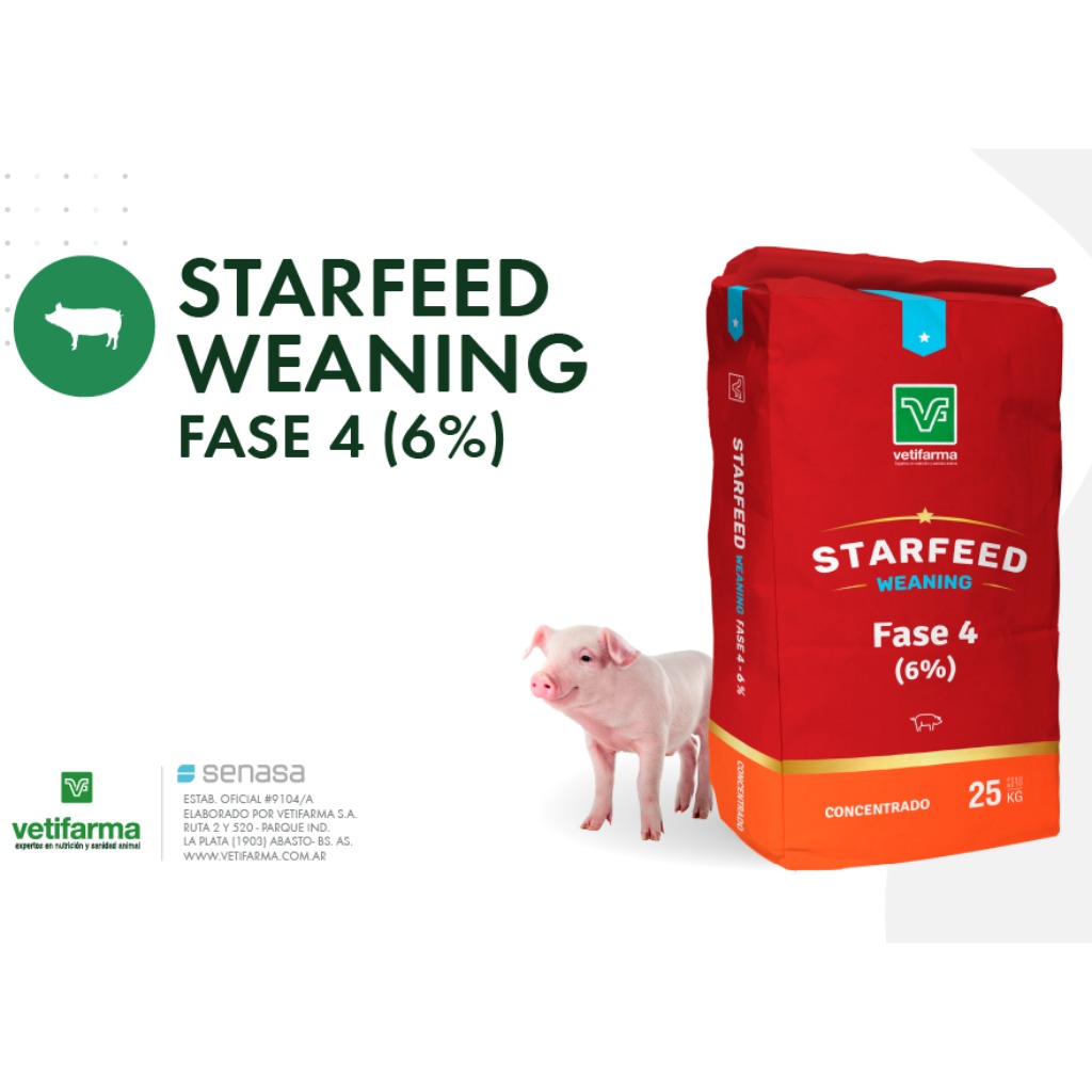 Starfeed weaning fase 4 al 6 %